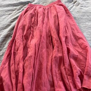Unbranded Women’s Maxi Skirt Burnt Orange Size L Whimsical Fairy Cottagecore